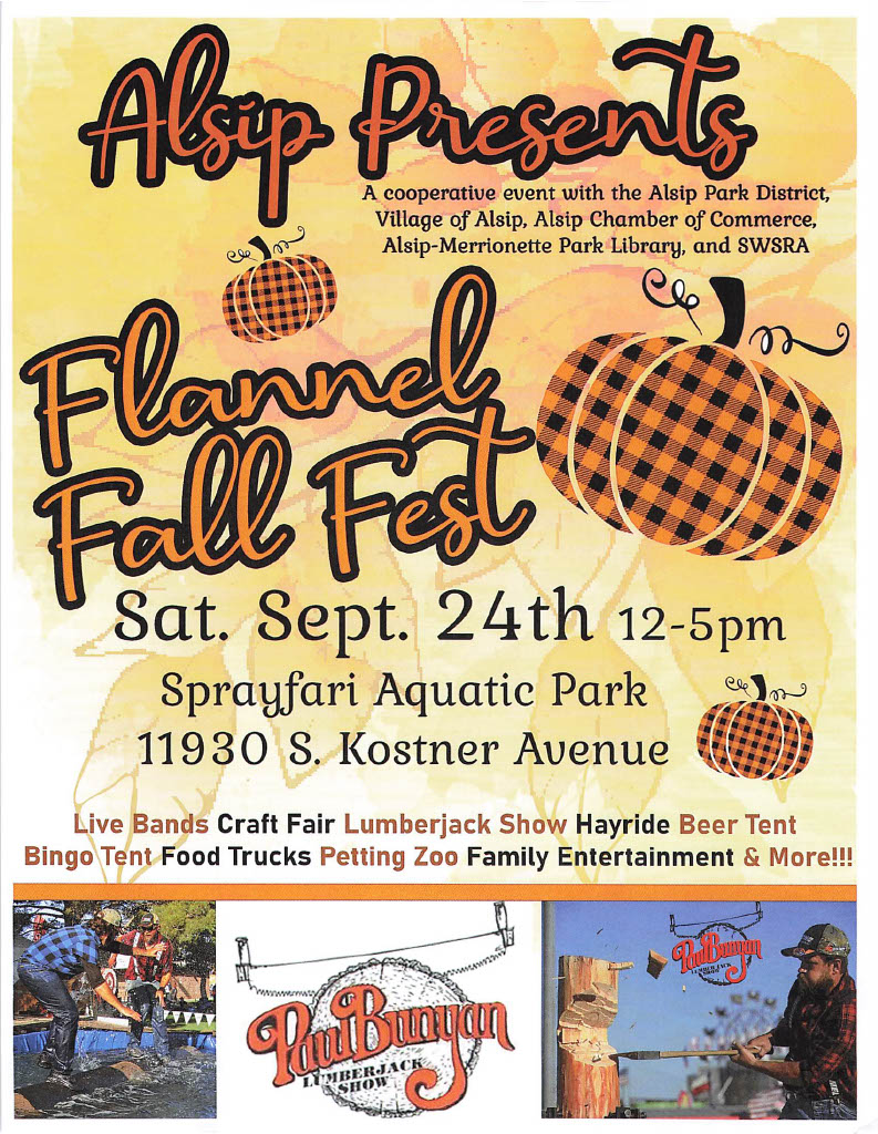 Alsip Presents Flannel Fall Fest Alsip Chamber of Commerce